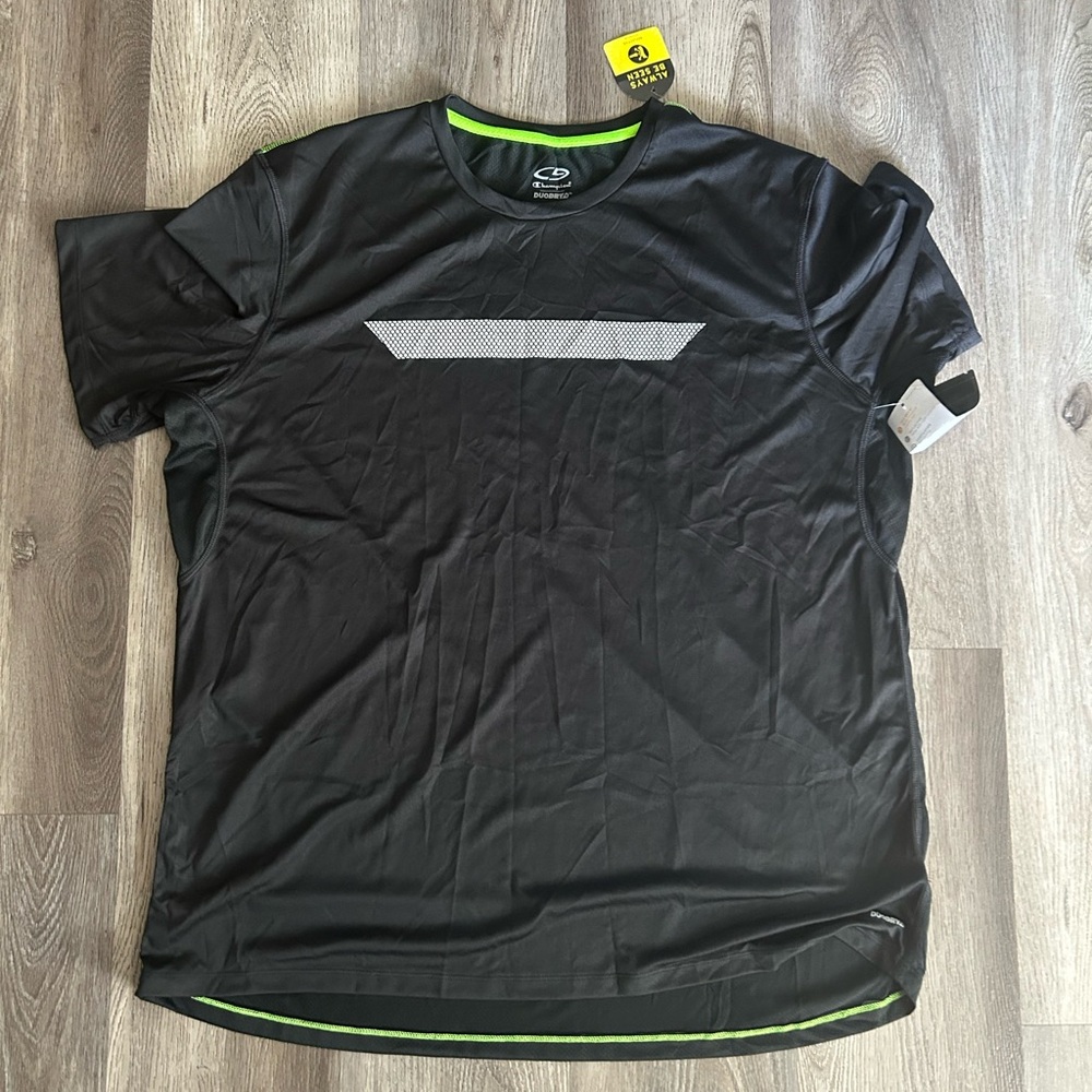 Champion C9 Men's Duo Dry Black Reflective Athletic Training T-Shirt XXL